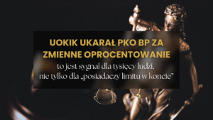 UOKiK ukarał PKO BP za zmienne oprocentowanie.